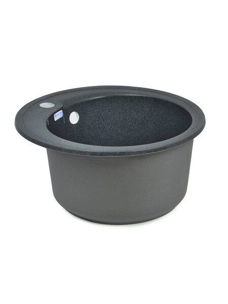 Мойка SANTREK AQUA PRO ROUND SA-R450 D=443 мм, круглая (графит-309) (+сифон)