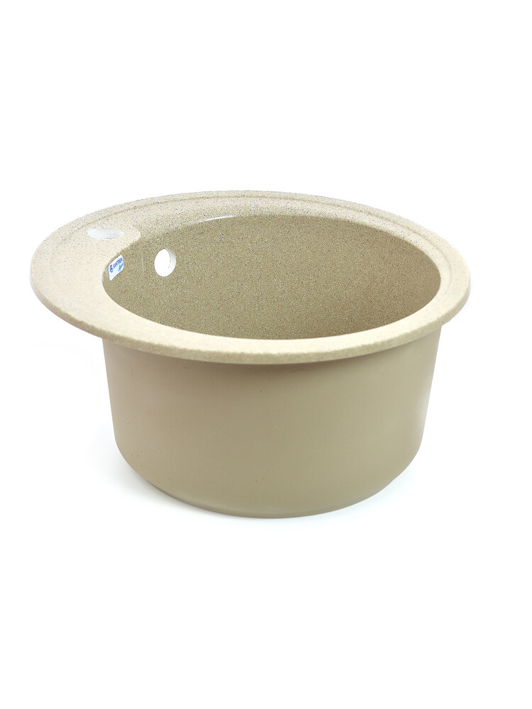 Мойка SANTREK AQUA PRO ROUND SA-R450 D=443 мм, круглая (песок-302) (+сифон)