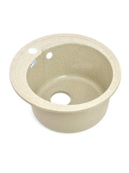 Мойка SANTREK AQUA PRO ROUND SA-R450 D=443 мм, круглая (песок-302) (+сифон)