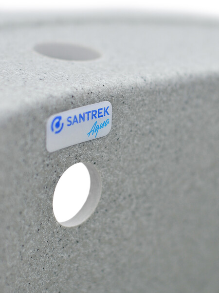 Мойка SANTREK AQUA PRO ROUND SA-R510 D=510 мм, круглая (серый-310) (+сифон)