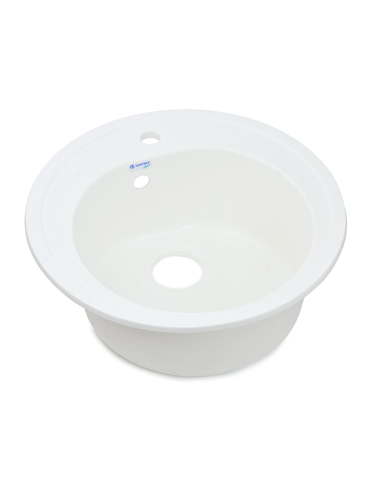 Мойка SANTREK AQUA PRO ROUND SA-R510 D=510 мм, круглая (иней-321) (+сифон)