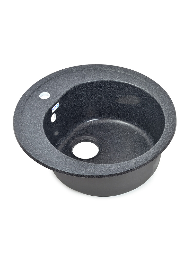 Мойка SANTREK AQUA PRO ROUND SA-R510 D=510 мм, круглая (графит-309) (+сифон)