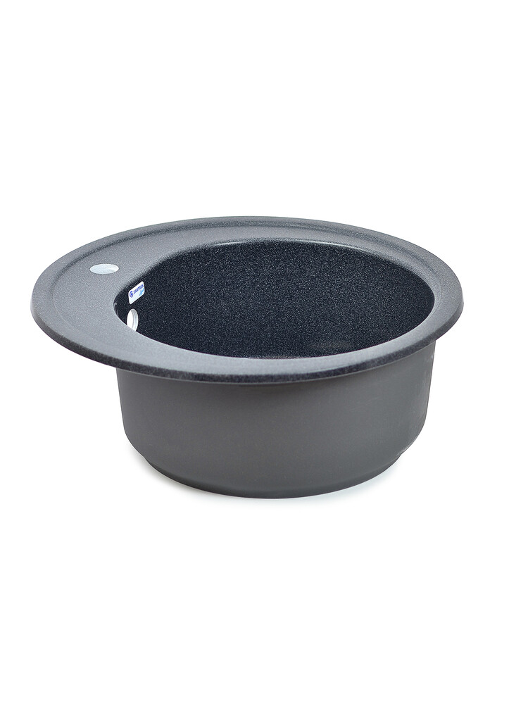 Мойка SANTREK AQUA PRO ROUND SA-R510 D=510 мм, круглая (графит-309) (+сифон)