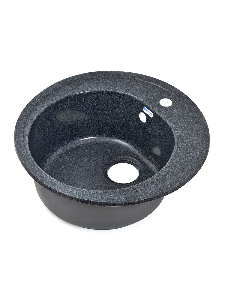 Мойка SANTREK AQUA PRO ROUND SA-R510 D=510 мм, круглая (графит-309) (+сифон)