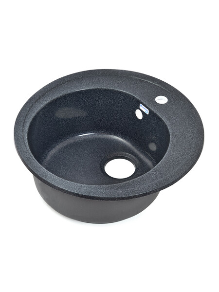 Мойка SANTREK AQUA PRO ROUND SA-R510 D=510 мм, круглая (графит-309) (+сифон)