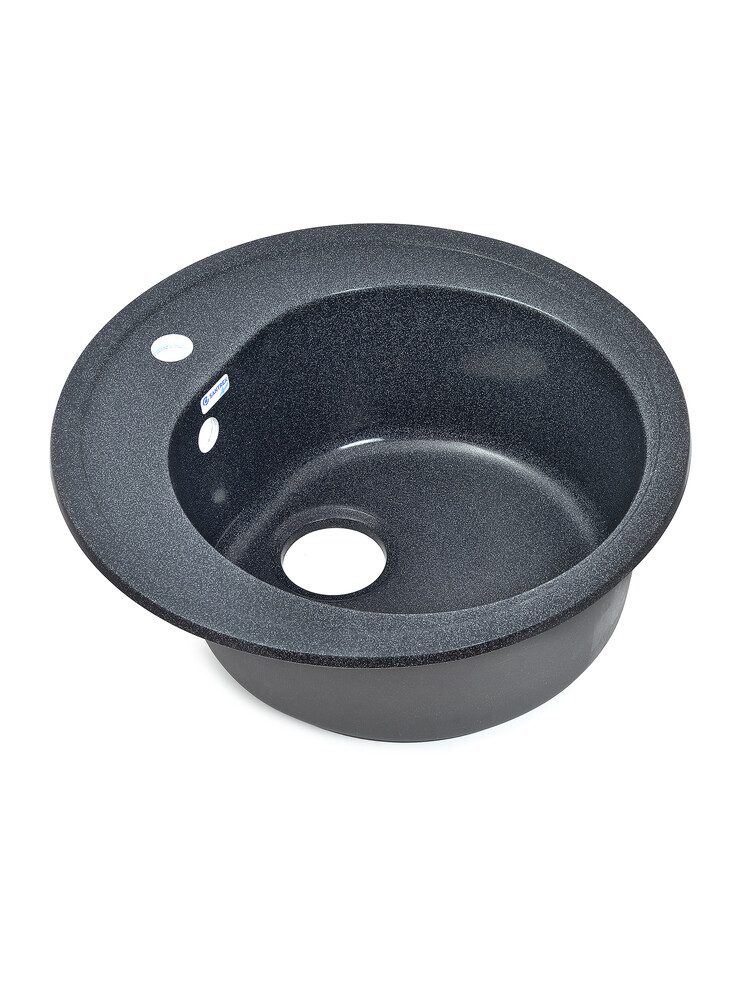 Мойка SANTREK AQUA PRO ROUND SA-R510 D=510 мм, круглая (графит-309) (+сифон)