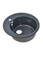 Мойка SANTREK AQUA PRO ROUND SA-R510 D=510 мм, круглая (графит-309) (+сифон)