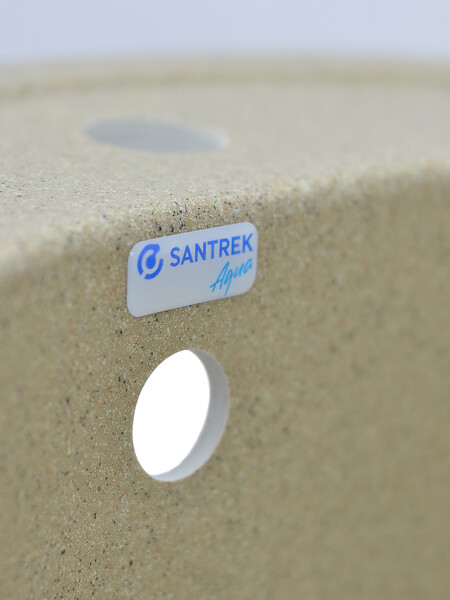 Мойка SANTREK AQUA PRO ROUND SA-R510 D=510 мм, круглая (песок-302) (+сифон)