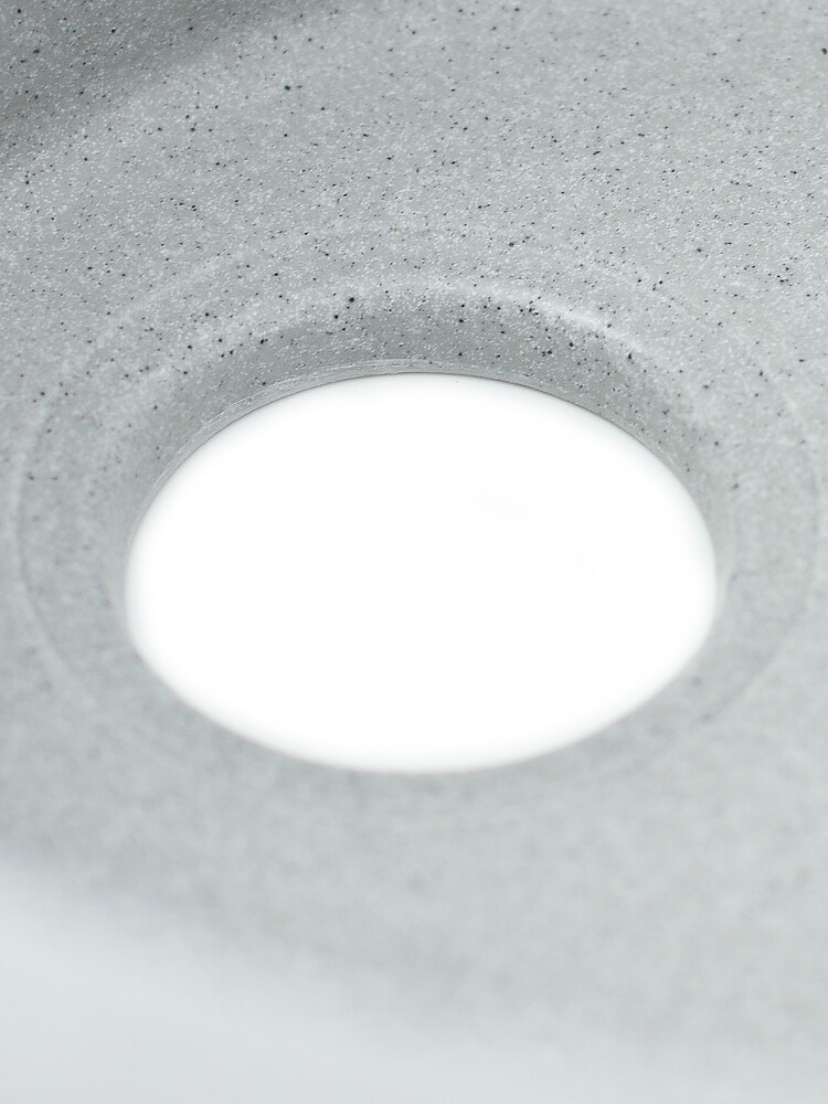 Мойка SANTREK AQUA PRO ROUND SA-R580L чаша + крыло 580*450 мм (серый-310) (+сифон)