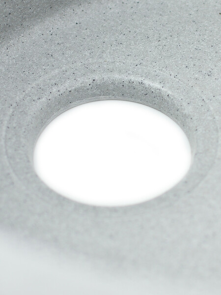 Мойка SANTREK AQUA PRO ROUND SA-R580L чаша + крыло 580*450 мм (серый-310) (+сифон)