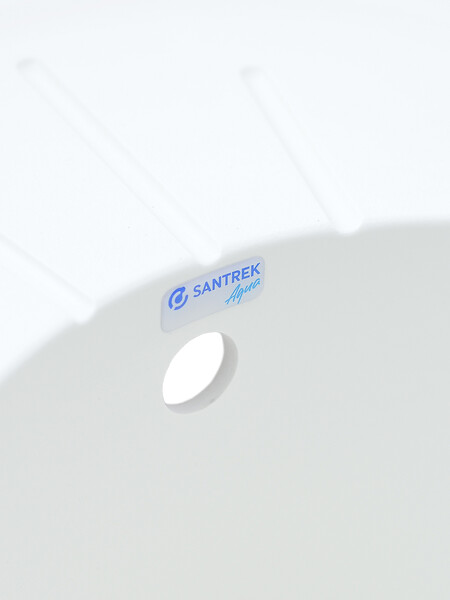 Мойка SANTREK AQUA PRO ROUND SA-R580L чаша + крыло 580*450 мм (иней-321) (+сифон)