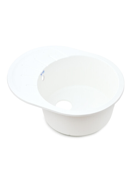 Мойка SANTREK AQUA PRO ROUND SA-R580L чаша + крыло 580*450 мм (иней-321) (+сифон)