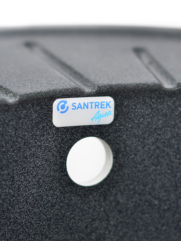 Мойка SANTREK AQUA PRO ROUND SA-R580L чаша + крыло 580*450 мм (графит-309) (+сифон)