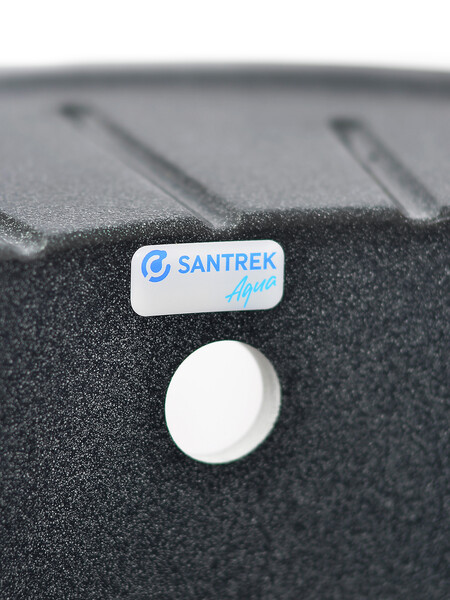 Мойка SANTREK AQUA PRO ROUND SA-R580L чаша + крыло 580*450 мм (графит-309) (+сифон)