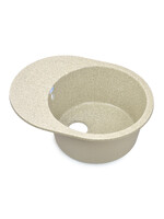 Мойка SANTREK AQUA PRO ROUND SA-R580L чаша + крыло 580*450 мм (песок-302) (+сифон)