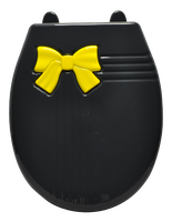 Сиденье д/унитаза жесткое БАНТИК LUX с детской накладкой серое