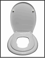 Сиденье д/унитаза жесткое ОКЕАН LUX с детской накладкой белое