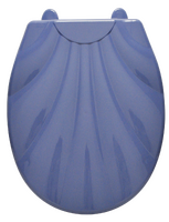 Сиденье д/унитаза жесткое РАКУШКА LUX с детской накладкой лазурное