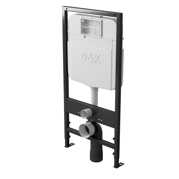  DS1431604 Комплект D&K Berlin  Унитаз DT1436016 бел. +Клавиша смыва DB1519002, мат.хром +Инсталляция DI8055119