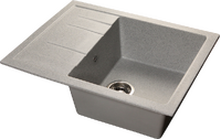 Мойка SANTREK AQUA PRO SQUARE SA-S650L чаша + крыло 650*500 мм (серый-310) (+сифон)