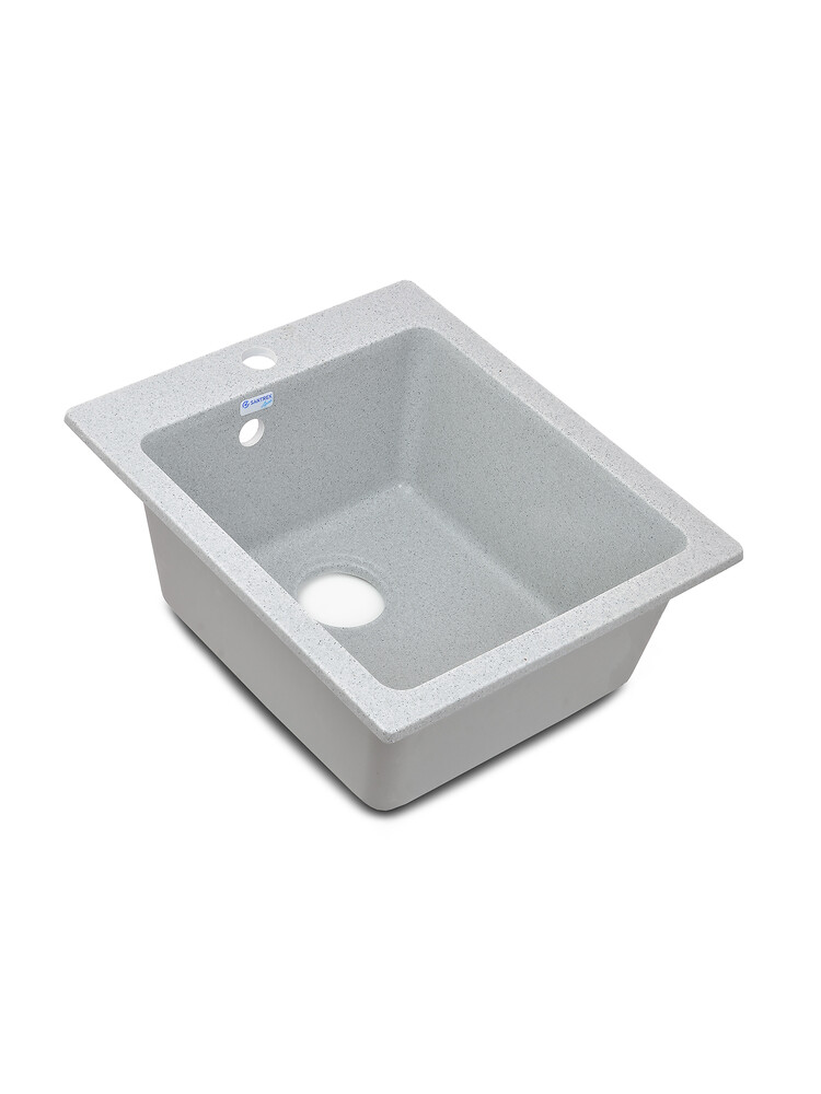 Мойка SANTREK AQUA PRO BOXY SA-B505 1 чаша 427*505 мм (серый-310) (+сифон)