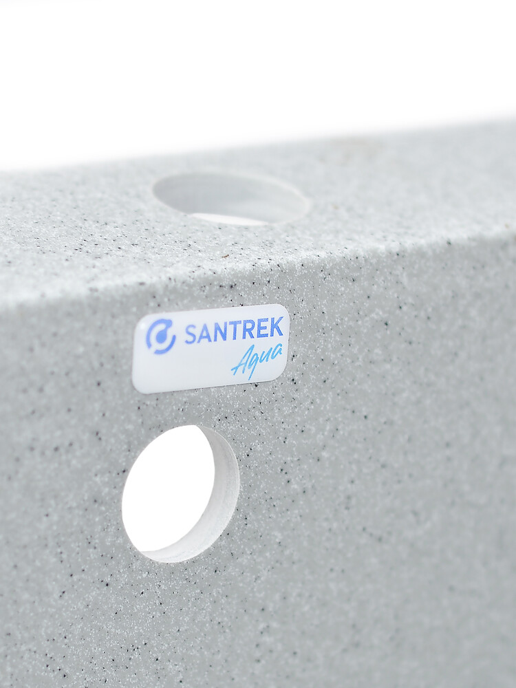 Мойка SANTREK AQUA PRO BOXY SA-B505 1 чаша 427*505 мм (серый-310) (+сифон)