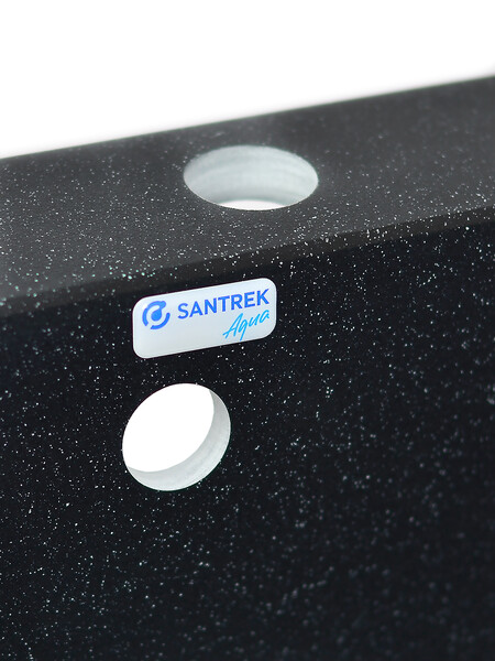 Мойка SANTREK AQUA PRO BOXY SA-B505 1 чаша 427*505 мм (черный-308) (+сифон)
