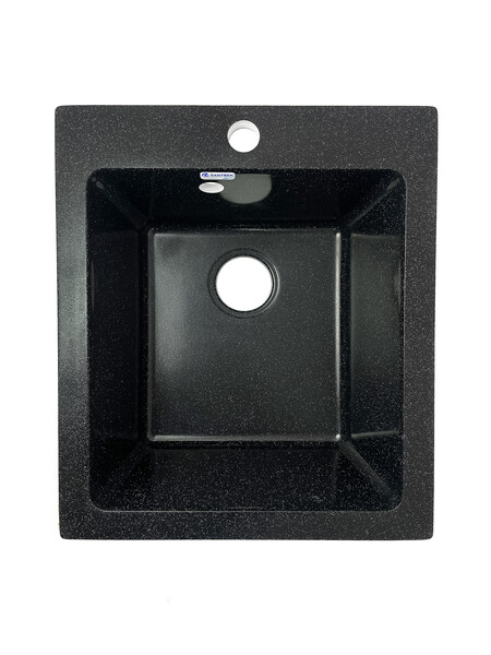 Мойка SANTREK AQUA PRO BOXY SA-B505 1 чаша 427*505 мм (черный-308) (+сифон)