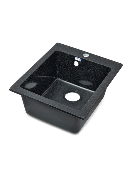 Мойка SANTREK AQUA PRO BOXY SA-B505 1 чаша 427*505 мм (черный-308) (+сифон)