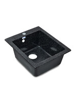 Мойка SANTREK AQUA PRO BOXY SA-B505 1 чаша 427*505 мм (черный-308) (+сифон)