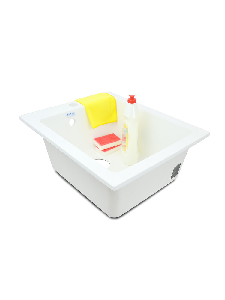 Мойка SANTREK AQUA PRO BOXY SA-B505 1 чаша 427*505 мм (иней-321) (+сифон)