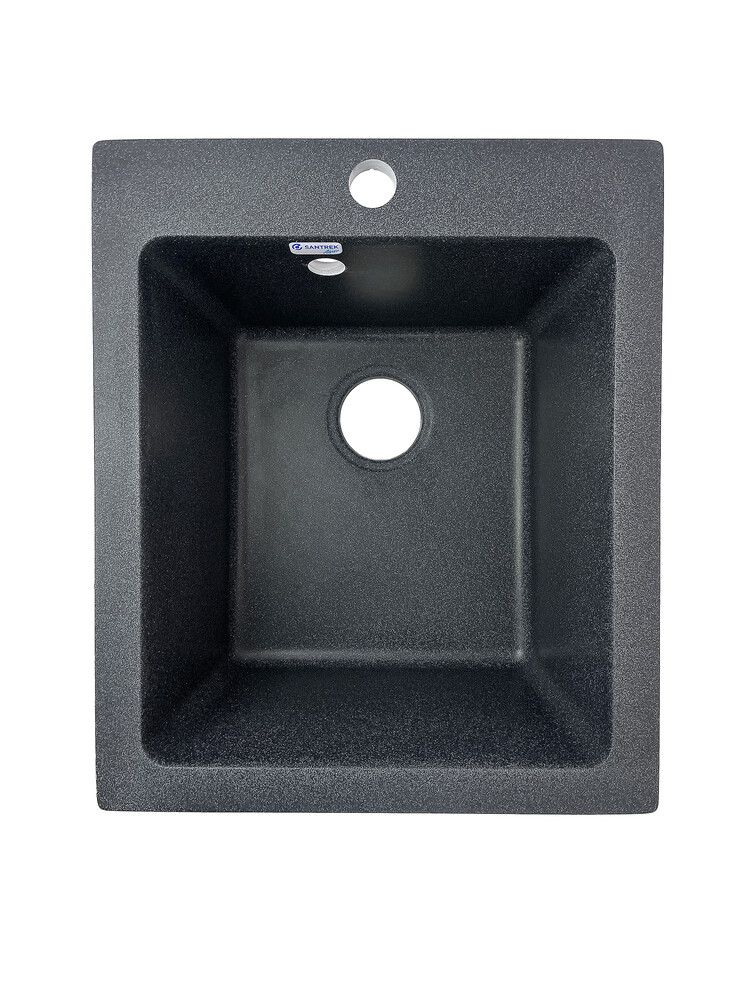 Мойка SANTREK AQUA PRO BOXY SA-B505 1 чаша 427*505 мм (графит-309) (+сифон)
