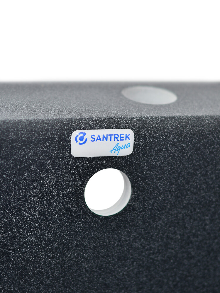 Мойка SANTREK AQUA PRO BOXY SA-B505 1 чаша 427*505 мм (графит-309) (+сифон)