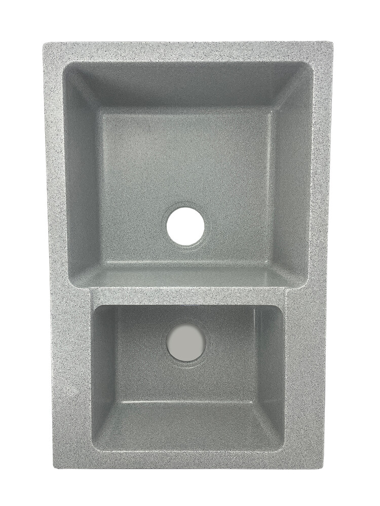 Мойка SANTREK AQUA PRO BOXY SA-B780K 2 чаши 780*510 мм (серый-310) (без сифона)