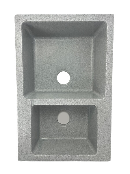 Мойка SANTREK AQUA PRO BOXY SA-B780K 2 чаши 780*510 мм (серый-310) (без сифона)
