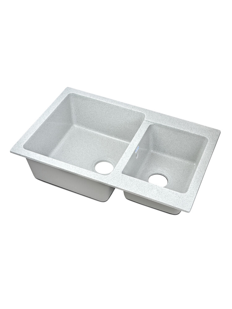 Мойка SANTREK AQUA PRO BOXY SA-B780K 2 чаши 780*510 мм (серый-310) (без сифона)