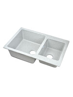 Мойка SANTREK AQUA PRO BOXY SA-B780K 2 чаши 780*510 мм (серый-310) (без сифона)