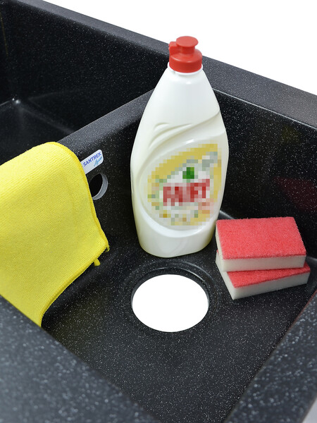 Мойка SANTREK AQUA PRO BOXY SA-B780K 2 чаши 780*510 мм (черный-308) (без сифона)