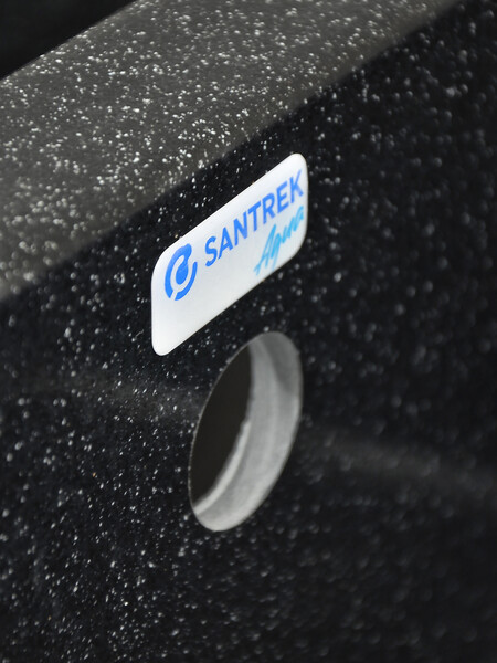 Мойка SANTREK AQUA PRO BOXY SA-B780K 2 чаши 780*510 мм (черный-308) (без сифона)