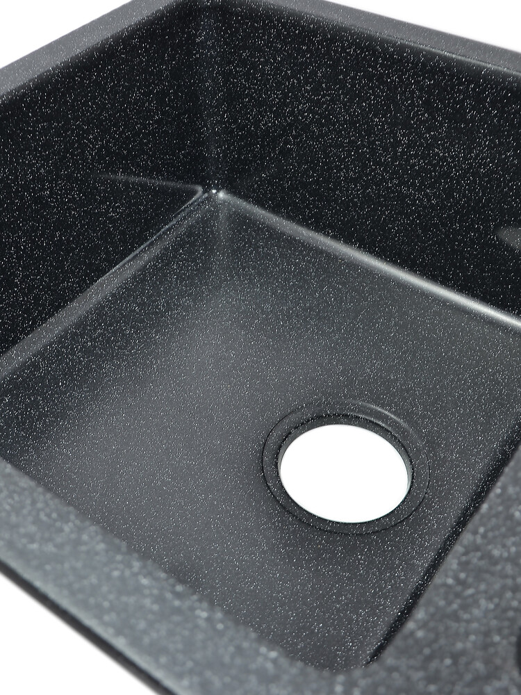 Мойка SANTREK AQUA PRO BOXY SA-B780K 2 чаши 780*510 мм (черный-308) (без сифона)