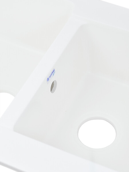 Мойка SANTREK AQUA PRO BOXY SA-B780K 2 чаши 780*510 мм (иней-321) (без сифона)