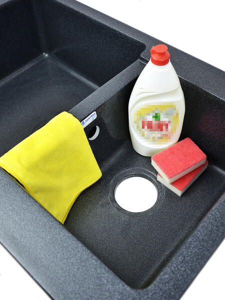 Мойка SANTREK AQUA PRO BOXY SA-B780K 2 чаши 780*510 мм (графит-309) (без сифона)