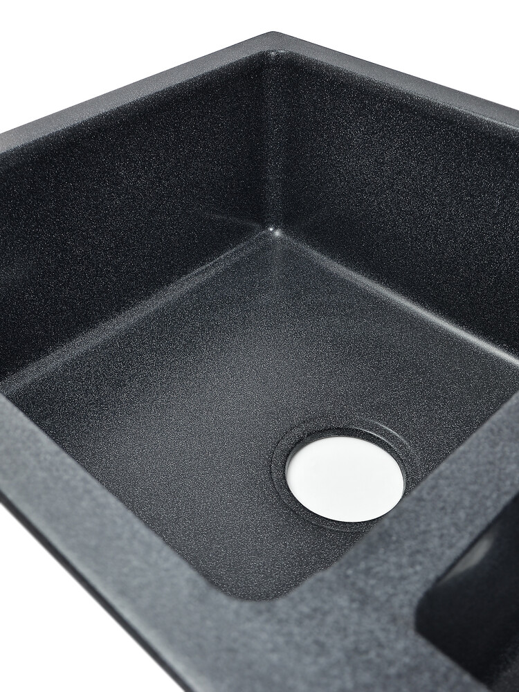 Мойка SANTREK AQUA PRO BOXY SA-B780K 2 чаши 780*510 мм (графит-309) (без сифона)