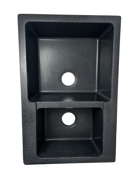 Мойка SANTREK AQUA PRO BOXY SA-B780K 2 чаши 780*510 мм (графит-309) (без сифона)