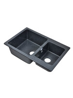 Мойка SANTREK AQUA PRO BOXY SA-B780K 2 чаши 780*510 мм (графит-309) (без сифона)