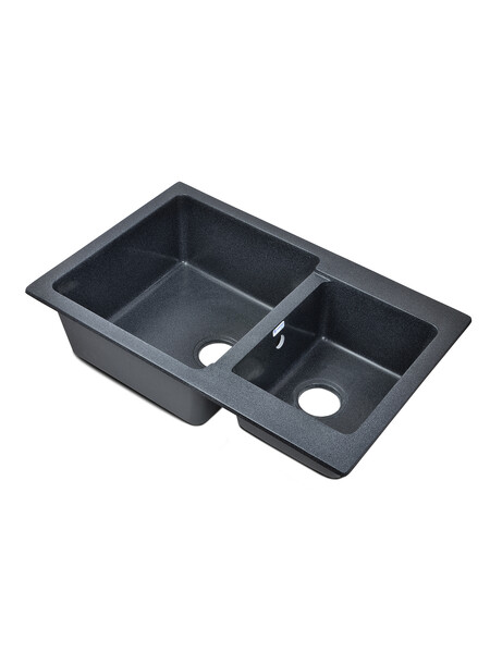 Мойка SANTREK AQUA PRO BOXY SA-B780K 2 чаши 780*510 мм (графит-309) (без сифона)