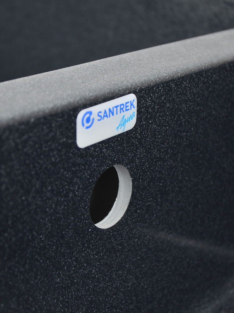 Мойка SANTREK AQUA PRO BOXY SA-B780K 2 чаши 780*510 мм (графит-309) (без сифона)