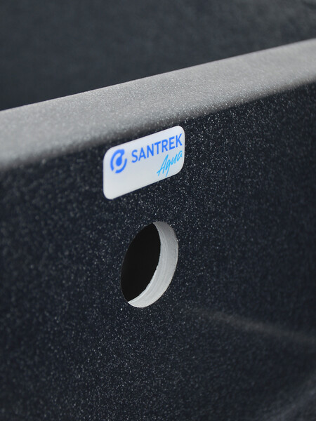 Мойка SANTREK AQUA PRO BOXY SA-B780K 2 чаши 780*510 мм (графит-309) (без сифона)