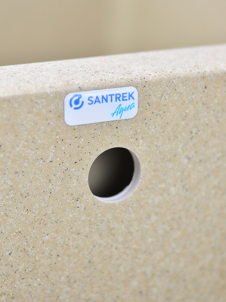 Мойка SANTREK AQUA PRO BOXY SA-B780K 2 чаши 780*510 мм (песок-302) (без сифона)