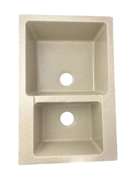 Мойка SANTREK AQUA PRO BOXY SA-B780K 2 чаши 780*510 мм (песок-302) (без сифона)